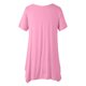 thumbnail image 1 of Blusa de cuello redondo de manga corta de color sólido de verano informal de moda para mujer Pompotops  ghjkhdj11627, 1 of 6