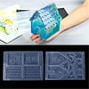 Vikakiooze DIY Silicone Christmas House Castle Mold Epoxy Resin Jewelry Making Tool Set