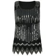 thumbnail image 3 of PrettyGuide Women's Sequin Top Flowy Sparkly Cocktail Tank Party Dressy Tops, Medium, 3 of 6