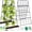 2PACK 42 x 16 IN Black, variant on Cucumber Trellis for Raised Bed A Frame Metal Garden Trellis for Climbing Plants Outdoor, 42 x 16IN Foldable Coated Steel Cucumbers Trelli, Easy to Install Cucumber Trellis for Vegetable Fruit