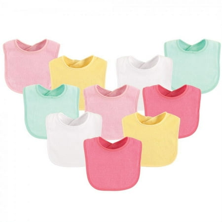 UPC: 0660168023831 | Luvable Friends Baby Girl Cotton Terry Bibs 10pk Girl Solid One Size