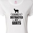 thumbnail image 4 of Inktastic Easily Distracted by Goats Women's T-Shirt, 4 of 5
