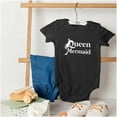 thumbnail image 4 of Queen of the Mermaids Beach Lover Bodysuit Jumper Girls Infant Baby Brisco Brands 12M, 4 of 6
