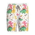 thumbnail image 4 of Gaeub Cute Baby Dinosaurs Printed Men's Short Pajama Pants, Lightweight Lounge & Sleep Bottoms Keep You Cool - 4X-Large, 4 of 9