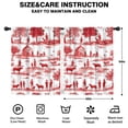 thumbnail image 2 of Blackout Kids Curtains,Red Toile Pattern Sheep Herders Dogs Houses Childrens Insulated Curtains Set Of 2,Bedroom Essentials,Toddler Room Decor 42x54in(106x137cm), 2 of 4