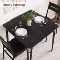 thumbnail image 6 of EastVita 3 Piece Kitchen and Dining Room Sets for 2 with Square Wood Top and Cushioned Chairs for Small Space Apartment Black, 6 of 10