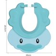 thumbnail image 5 of Gorro de ducha para bebé azul, gorros de baño con visera ajustable, protector de sombrero de champú, visera de baño para bebé, protege los ojos y oídos de los niños, gorro de ducha lindo oso de fresa  Electrónica, 5 of 5