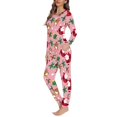 thumbnail image 3 of Pijama de manga larga con temática navideña para mujer, ropa de dormir cálida e informal para el hogar, jersey de otoño, ropa de dormir con estampado a pedido, 3 of 4
