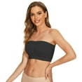 thumbnail image 2 of Ladies Bandeau Strapless Comfort Anti-light Inner Seamless Crop Tube Top, 2 of 8