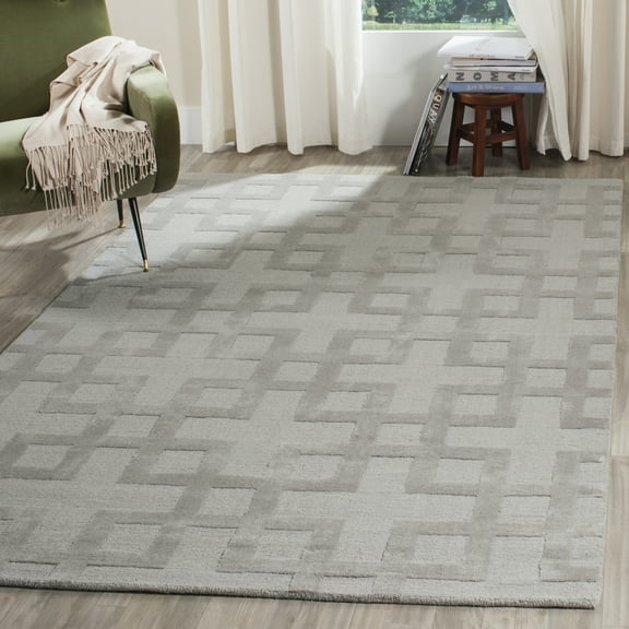 Safavieh Impressions Star Geometric Wool Area Rug, Gray, 5' x 8'