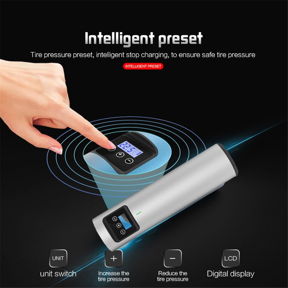 Car Air Pump 2000mA lithiumion Battery Rechargeable Portable Wireless