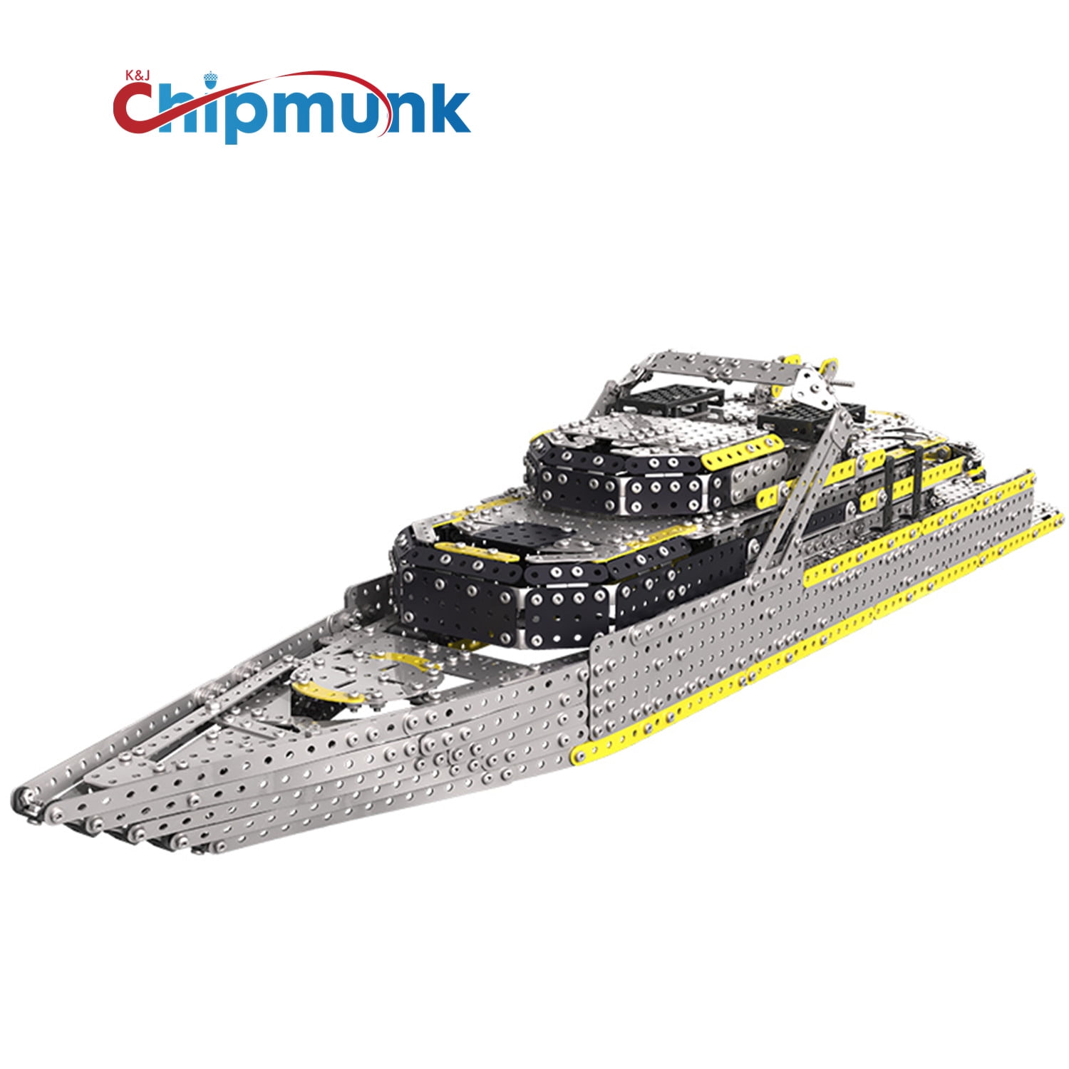 STEM Education Metal Building Toys Kit Ship Erector Set for Kids Adult