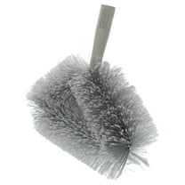COMPUKAS Adaptable Broom Brush Head PE Grey Wall Cleaning Tool For Households 1Pack