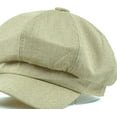 thumbnail image 3 of CoCopeaunts Newsboy Cap Cotton Linen Beret Hats for Women Summer Vintage Solid Octagonal Cap Ladies Baker Boy Artist Cap, 3 of 7
