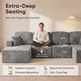 thumbnail image 2 of Furmax Modular U-Shaped Sectional Sofa – Tool-Free Assembly Multi-Seat Sofa Set for Living Room, Boneless Design Furniture, 2 of 7