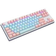 Mini Keyboard Wired Bluetooth-compatible Wireless Dual Mode 87 for Key RGB Mechanical Keyboard Kailh BOX Switch For Tabl