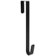 thumbnail image 2 of Colgador de corona de 15.0 in para decoración navideña de puerta delantera, gancho individual de metal sobre la puerta, negro Adepaton WRMH-33-1, 2 of 5