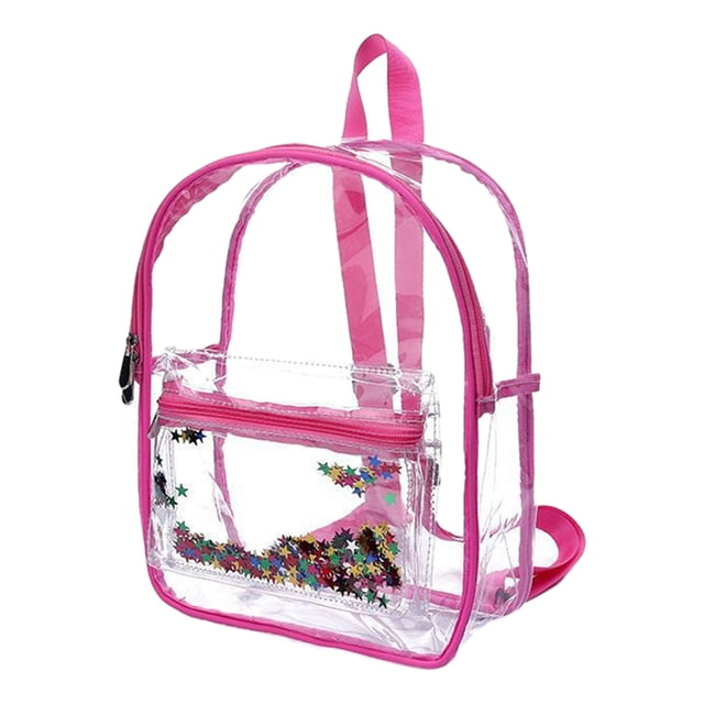 Jumpingount transparente impermeable - Bolso de hombro transparente impermeable al aire libre de aventuras al aire libre Mochilas naranja talla grande