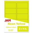 thumbnail image 4 of JAM Paper Shipping Address Labels, 2 x 4, Assorted Neon Fluorescent, 6 Packs of 20 Labels, 4 of 4