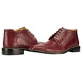 thumbnail image 4 of LIBERTYZENO Mens Ankle Boots Genuine Leather Lizard Print Dress Shoes, Burgundy, 4 of 8