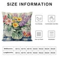 thumbnail image 5 of COMIO  Spring Pillow Covers Gray Buffalo Plaids Sweet Home Love Throw Pillow Case Truck Tulip Lavender Floral Cushion Cover for Farmhouse Couch Sofa Car Decoration,, 5 of 5