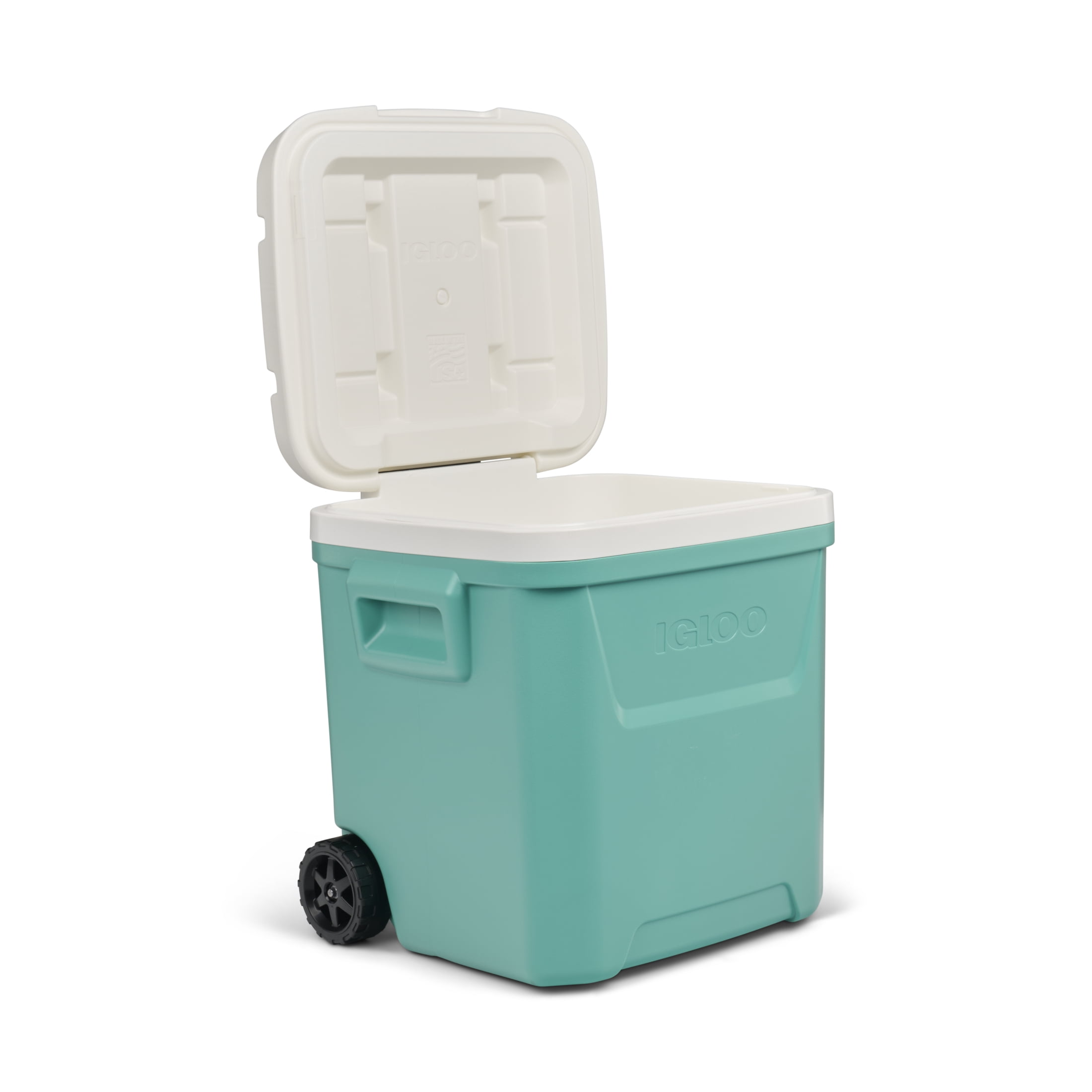 Igloo 60 QT Laguna Ice Chest Cooler with Wheels, Teal Blue