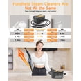 thumbnail image 3 of Gautye Steam Cleaner, 3 Level Adjustable Handle, 10s Heat Up, 2.11 Quarts Tank, Handheld Steam Cleaner with 18 pcs Accessories, Steam Cleaner for Home, 3 of 6
