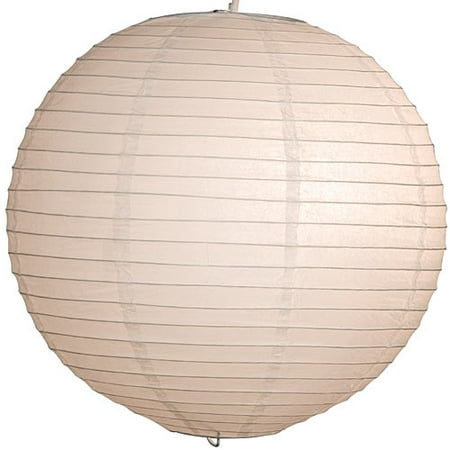 Lighted Round Lanern White