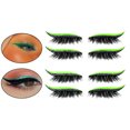 thumbnail image 1 of Delineador de ojos y de pestañas reutilizables autoadhesivas hechas a mano, se pueden enjuagar fácilmente con desmaquillador, aceites corporal Fluorescencia Baoblaze Eyeliner Eyelash Stickers, 1 of 8