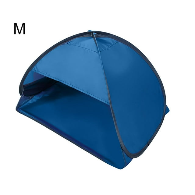 Tente de Camping Portable, Auvent de Plage Résistant aux UV, Abri de Pêche Extérieur, Bleu, m