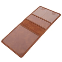 PBPBOX 1Set Car Registration And Insurance Holder PU Brown Protect Documents For Everyday Use