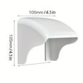 thumbnail image 3 of KEINXS 1pc Outdoor Wall Waterproof Switch Box 86 Outdoor Socket Cover Box PC Plastic Rain-proof Box White Surface Protection Box, 3 of 7
