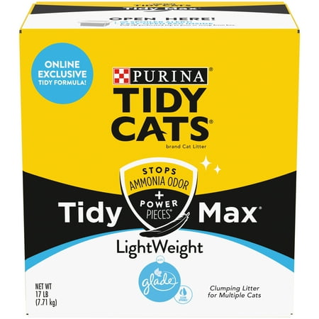 UPC: 0070230169143 | Purina Tidy Cats Clumping Lightweight Multi Cat Litter Tidy Max Glade Clear Springs Formula 17 lb. Box