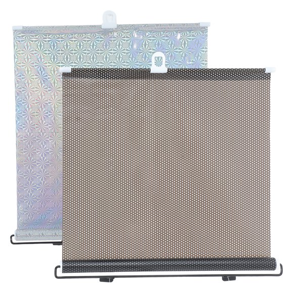 2 persianas enrollables opacas con ventosas, pantallas de privacidad, cortinas retráctiles portátiles para ventanas de casa, oficina, baño de vidrio