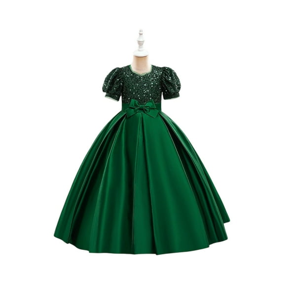 Flower Little Big Girls Dress Wedding Pageant Party Princess Communion Floral Vintage Lace Dance Gown