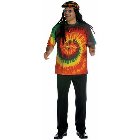 Rasta Tie-Dye T-Shirt Mens Costume