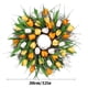 thumbnail image 2 of Guirnalda de flores artificiales puerta de tulipán colgante flor de vid falsa decoración del hogar follaje de flores de simulación, amarillo, 30 cm sidaley HA8952-03B, 2 of 6