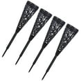 thumbnail image 2 of Grave Flower Holder 4Pcs Abs Material Black Conical Shape for Cemetery, 2 of 9