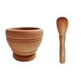 thumbnail image 4 of Clearance Garlic Press under $10,And Mortar Natural Wooden Stone Cup And Crusher Set Herbal Manual Grinder, 4 of 9