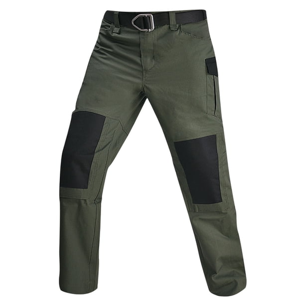 Puntoco Pantalones casuales largos para hombre Pantalones casuales de moda para hombre de color sólido con bolsillos y cremallera Pantalones largos