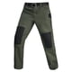 thumbnail image 1 of Puntoco Pantalones casuales largos para hombre Pantalones casuales de moda para hombre de color sólido con bolsillos y cremallera Pantalones largos, 1 of 5