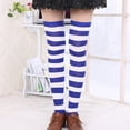 thumbnail image 5 of Sweet Women Stripe Thigh High Over The Knee Stockings Stretch Long Cosplay Socks, 5 of 8