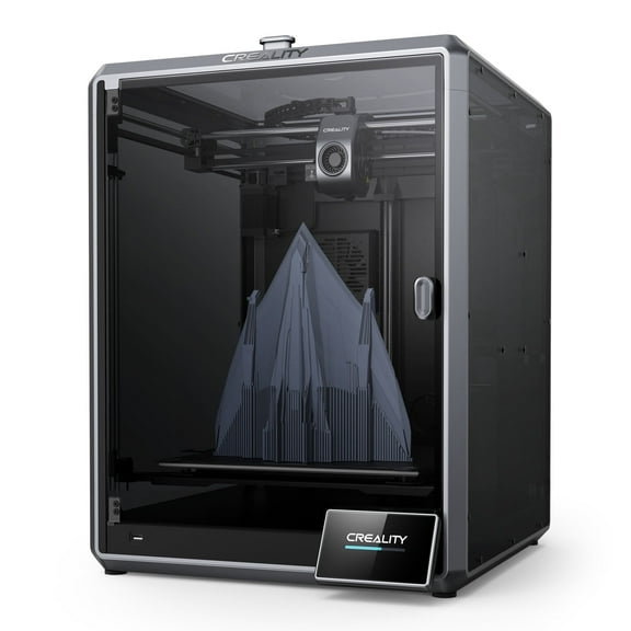 Creality K1 Max 3D Printer with 600mm/s High-Speed Fused Deposition Modeling 3D Printing Smart AI Function 300°C High-Temperature Nozzle Direct Extruder Auto Leveling Printing Size 11.81x11.81x11.81