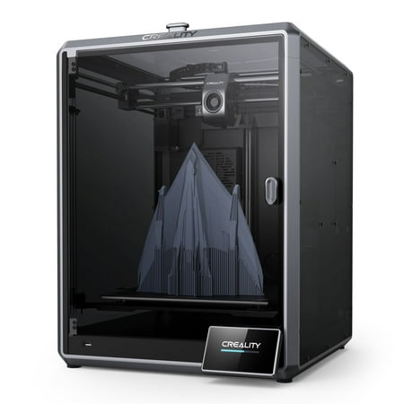 Creality K1 Max 3D Printer with 600mm/s High-Speed Fused Deposition Modeling 3D Printing Smart AI Function 300°C High-Temperature Nozzle Direct Extruder Auto Leveling Printing Size 11.81x11.81x11.81
