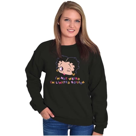Betty Boop Not Weird Limited Edition Women Crewneck Sweatshirt Brisco Brands L