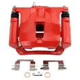 thumbnail image 4 of TRQ Rear Brake Caliper Set Painted Red Brackets Fits 2015-2019 Chevrolet Colorado 2015-2019 GMC Canyon, 4 of 5