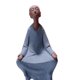 thumbnail image 4 of Pequeña estatua de monje Buda, figuras de mesa para oficina, colecciones de adornos para macetas. Orando, 4 of 4