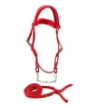 thumbnail image 3 of Arnés para caballos, brida ajustable roja para caballos, brida para caballos, rendimiento inigualable Jadeshay A, 3 of 8