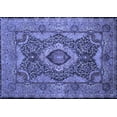 thumbnail image 1 of Ahgly Company Indoor Rectangle Medallion Blue Traditional Area Rugs, 3' x 5', 1 of 4