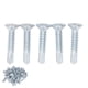 thumbnail image 3 of Tornillos autoperforantes de acero galvanizado, 50 piezas, 4,8 mm x 25 mm, cabeza plana, pernos de repuesto de alta resistencia, 3 of 8